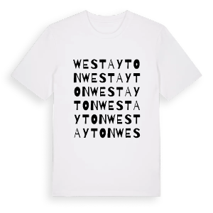 West Ayton ordlek t-shirt – ekologisk bomull t-shirt från Pinshirt