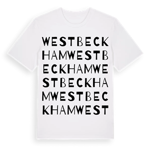 West Beckham ordlek t-shirt – ekologisk bomull t-shirt från Pinshirt