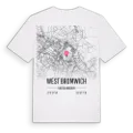 West Bromwich karta t-shirt