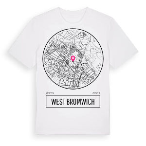 West Bromwich t-shirt – ekologisk bomull t-shirt från Pinshirt