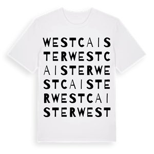 West Caister ordlek t-shirt – ekologisk bomull t-shirt från Pinshirt