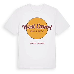 West Camel cirkel t-shirt – ekologisk bomull t-shirt från Pinshirt