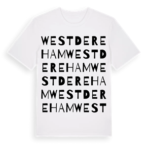 West Dereham ordlek t-shirt – ekologisk bomull t-shirt från Pinshirt