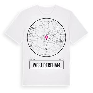 West Dereham t-shirt – ekologisk bomull t-shirt från Pinshirt