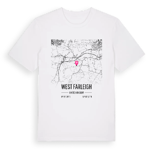 West Farleigh karta t-shirt – ekologisk bomull t-shirt från Pinshirt