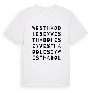 West Haddlesey ordlek t-shirt – ekologisk bomull t-shirt från Pinshirt