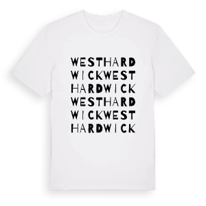 West Hardwick ordlek t-shirt – ekologisk bomull t-shirt från Pinshirt