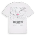 West Harptree karta t-shirt