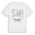 West Horsley karta t-shirt