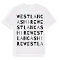 West Lancashire ordlek t-shirt