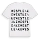 West Leake ordlek t-shirt