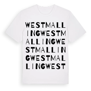 West Malling ordlek t-shirt – ekologisk bomull t-shirt från Pinshirt