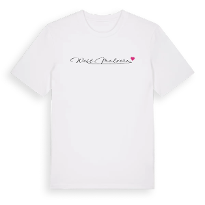 West Malvern hjärta t-shirt – ekologisk bomull t-shirt från Pinshirt