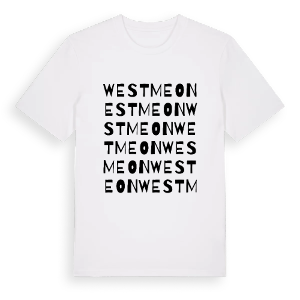 West Meon ordlek t-shirt – ekologisk bomull t-shirt från Pinshirt