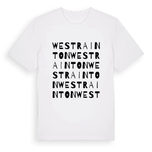 West Rainton ordlek t-shirt – ekologisk bomull t-shirt från Pinshirt