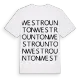 West Rounton ordlek t-shirt