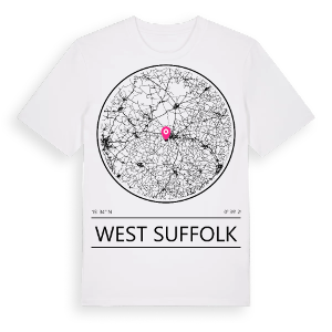 West Suffolk t-shirt – ekologisk bomull t-shirt från Pinshirt