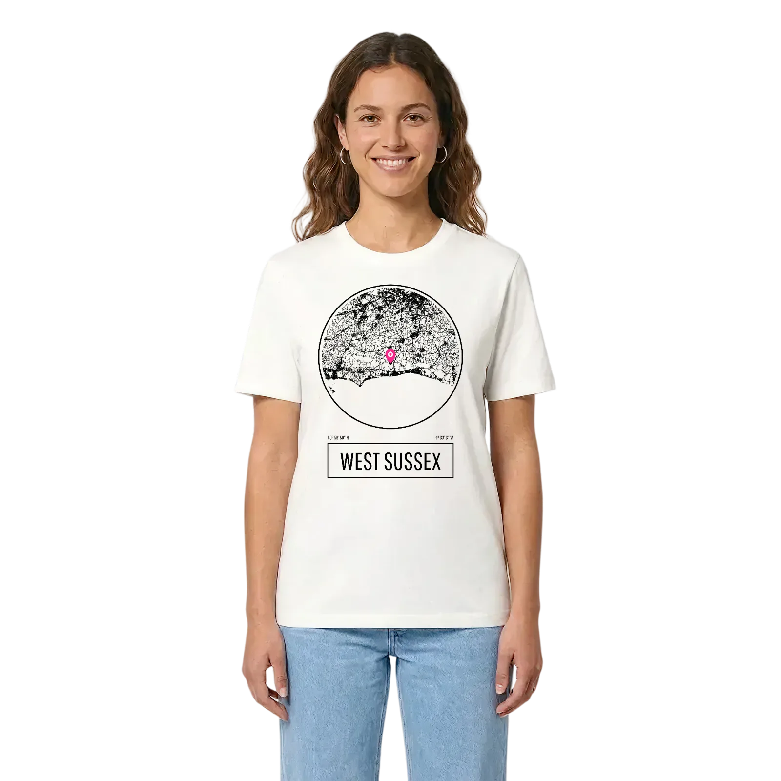 West Sussex t-shirt – White, i miljö