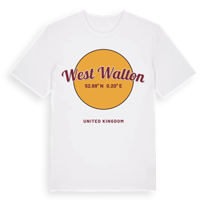 West Walton cirkel t-shirt – ekologisk bomull t-shirt från Pinshirt