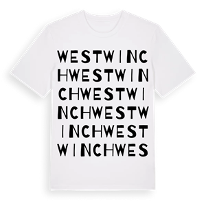 West Winch ordlek t-shirt – ekologisk bomull t-shirt från Pinshirt