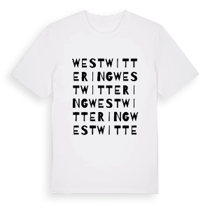 West Wittering ordlek t-shirt – ekologisk bomull t-shirt från Pinshirt