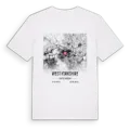 West Yorkshire karta t-shirt