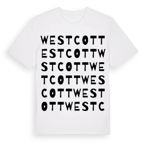 Westcott ordlek t-shirt – ekologisk bomull t-shirt från Pinshirt
