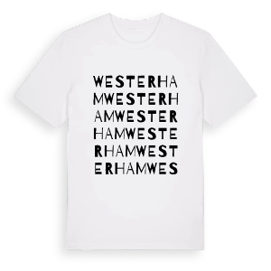 Westerham ordlek t-shirt – ekologisk bomull t-shirt från Pinshirt