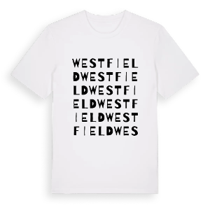 Westfield ordlek t-shirt – ekologisk bomull t-shirt från Pinshirt