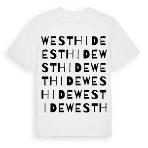 Westhide ordlek t-shirt – ekologisk bomull t-shirt från Pinshirt