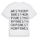 Westhorpe ordlek t-shirt