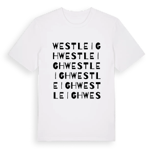 Westleigh ordlek t-shirt – ekologisk bomull t-shirt från Pinshirt