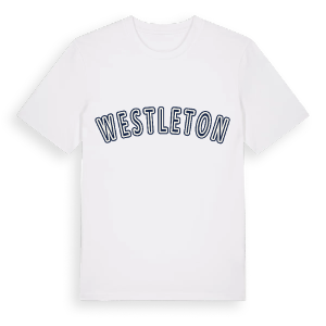 Westleton college t-shirt – ekologisk bomull t-shirt från Pinshirt