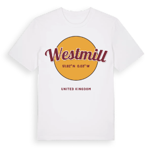 Westmill cirkel t-shirt – ekologisk bomull t-shirt från Pinshirt