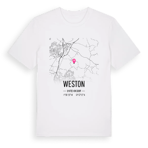 Weston karta t-shirt – ekologisk bomull t-shirt från Pinshirt