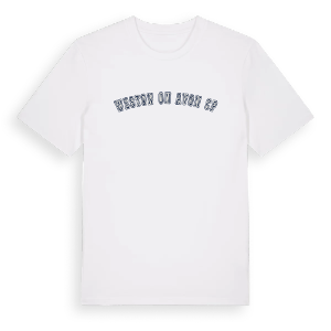 Weston on Avon CP college t-shirt – ekologisk bomull t-shirt från Pinshirt