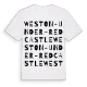 Weston-under-Redcastle ordlek t-shirt