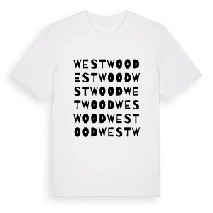 Westwood ordlek t-shirt – ekologisk bomull t-shirt från Pinshirt