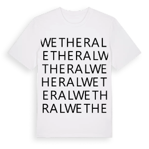 Wetheral ordlek t-shirt – ekologisk bomull t-shirt från Pinshirt