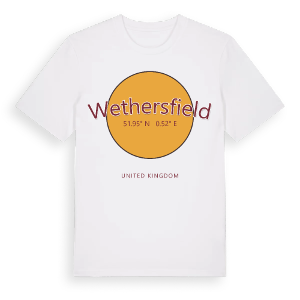 Wethersfield cirkel t-shirt – ekologisk bomull t-shirt från Pinshirt