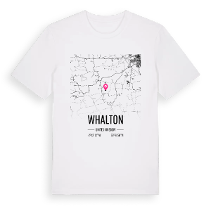 Whalton karta t-shirt – ekologisk bomull t-shirt från Pinshirt
