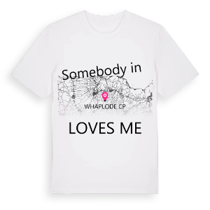 Någon i Whaplode CP älskar mig t-shirt – ekologisk bomull t-shirt från Pinshirt