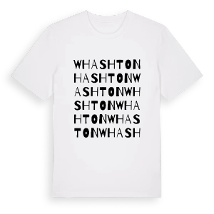Whashton ordlek t-shirt – ekologisk bomull t-shirt från Pinshirt