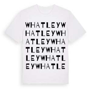 Whatley ordlek t-shirt – ekologisk bomull t-shirt från Pinshirt