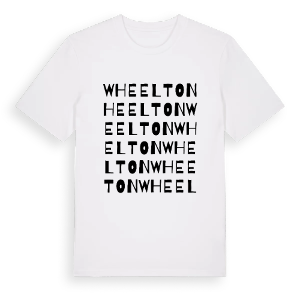 Wheelton ordlek t-shirt – ekologisk bomull t-shirt från Pinshirt
