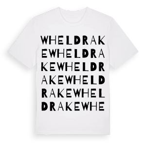 Wheldrake ordlek t-shirt – ekologisk bomull t-shirt från Pinshirt