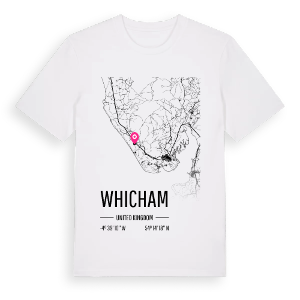 Whicham karta t-shirt – ekologisk bomull t-shirt från Pinshirt