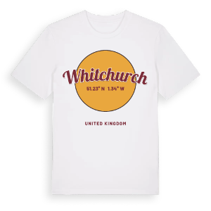 Whitchurch cirkel t-shirt – ekologisk bomull t-shirt från Pinshirt