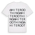 White Roothing ordlek t-shirt