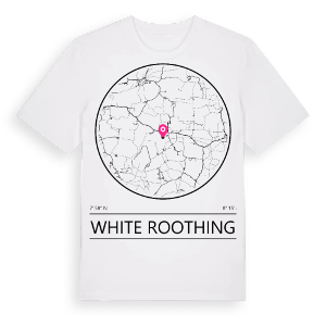 White Roothing t-shirt – ekologisk bomull t-shirt från Pinshirt